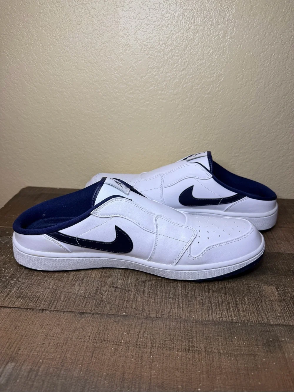 Air Jordan 1 Mule Golf “White Midnight Navy” - Size 13 Men.